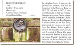 plaque Paul Merwart plaque Paul Merwart