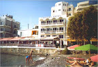 Tourist beach in Greece