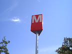 Sign of subway station