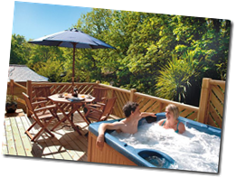 Private Hot Tubs with Log Cabins