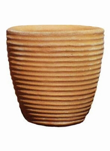 The texture of this pot reminds me of ripples in water. It's a nice touch for a natural setting. (arizonapottery.com)