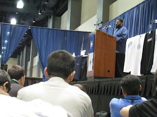 A shot from the audience
