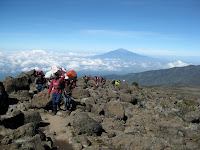 Kili Climb Day 3 - Porters working way too hard