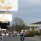 Jelmer Pietersma from the Trek - Marco Polo Cycling Team going solo with a few laps to go in Rund um Rhede (Germany). (Photo: Francis Cerny)