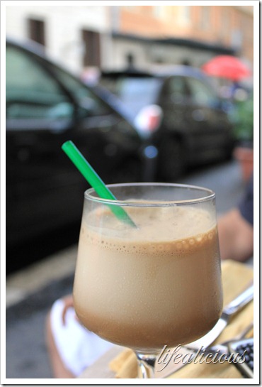 Cold Coffee and Rain in Rome