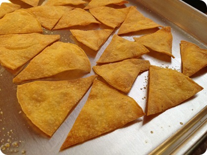 baked tortilla chips making chips at home