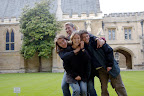 At Merton College with Caroline, Emily, and Paul
