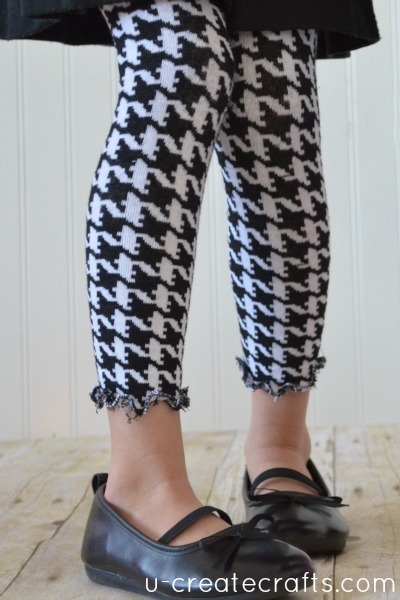 Turn Tights into Leggings 11