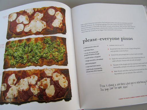 One homemade pizza + three toppings = something to please everyone at the table.