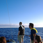 Ludo is being badass at the front of the boat.  I joined him later on and got soaked.