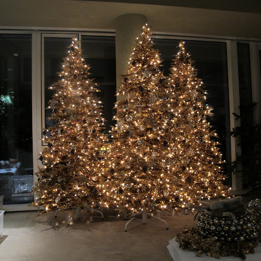 At last the trees are decorated... but I am not done yet.