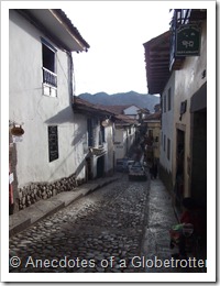 Cobbled streets of Cusco