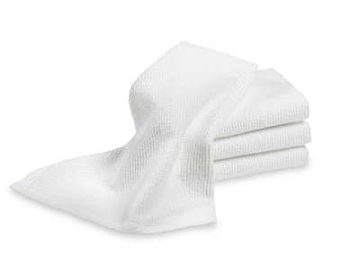 These bar mop towels from Williams-Sonoma (williamssonoma.com) are perfect for most cleaning jobs.