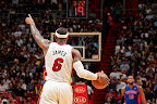lebron james nba 130125 mia vs det 03 Boston Outlasts Miami in 2nd OT. LeBron Debuts Suede X PE!