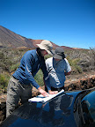 Gordon & Fergal planning our route.