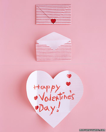 All it takes is some paper, a few folds, and a heart sticker to close this easy-to-make valentine.