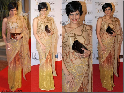 Mandira Bedi Hot In Sleeveless Sarees
