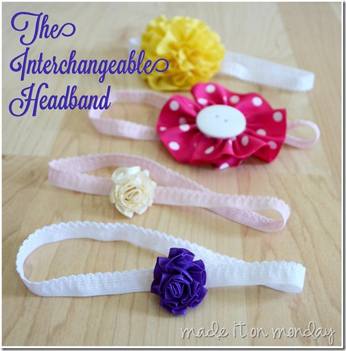 The Monday Blog The Interchangeable Headband {Tutorial}