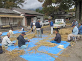 【南阿蘇ローカル情報】根子岳たんぼの脱穀！の報告