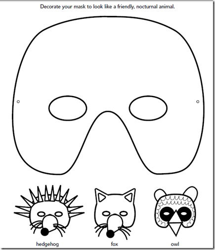 Máscaras de Carnaval: Máscara animales, plantilla base para imprimir
