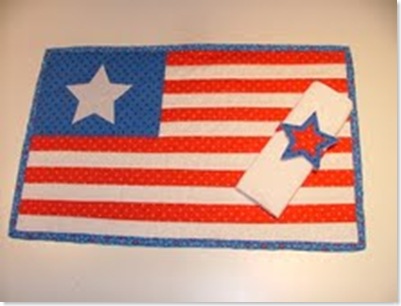 4th of July placemant and napkin