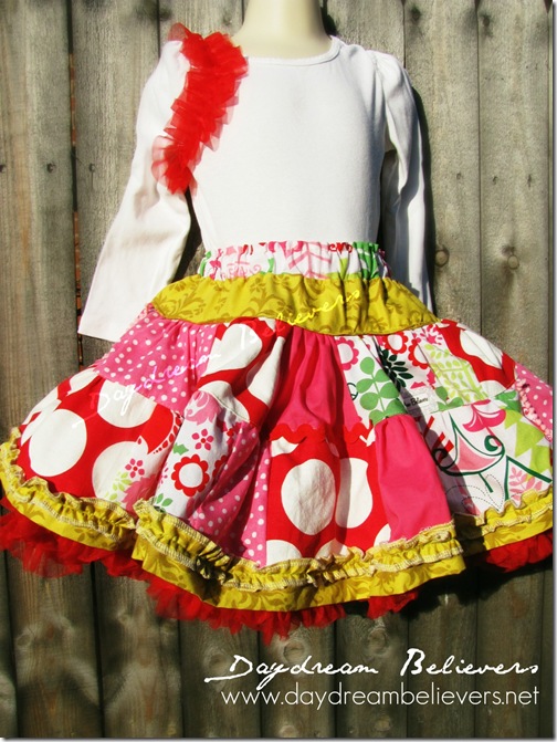girls christmas pettiskirt outfit ruffle top bees knees by daydream believers girls christmas pettiskirt outfit ruffle top bees knees by daydream believers
