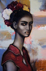 "Flora" 40х60 (oil/acrylic on canvas)