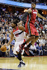 lebron james nba 121204 mia at was 06 LeBron James Nears 2nd Triple Double, Wears Lavas in a Loss