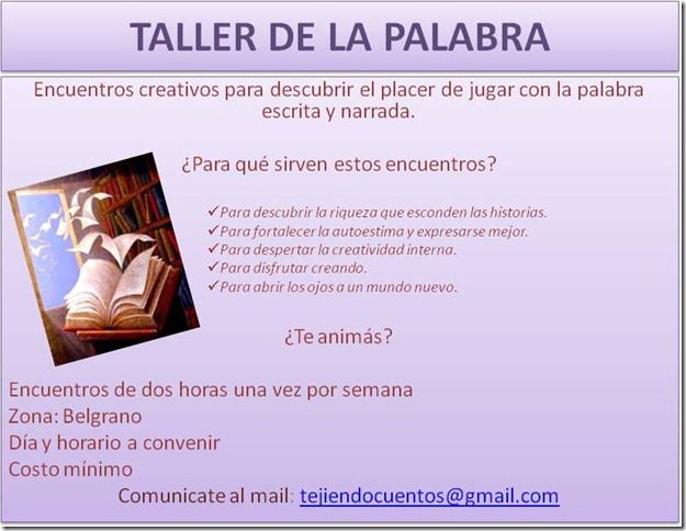 taller de la plabra taller de la plabra