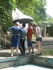 Carolyn checks out the shoot, too.