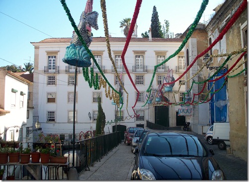 small decorated street