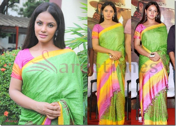 Neetu_Chandra_Green_Saree