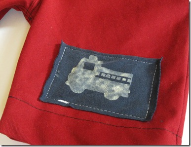 boys' fire truck shorts. DIY (26)