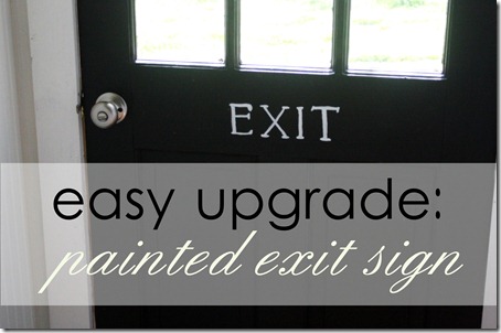 exit sign graphic