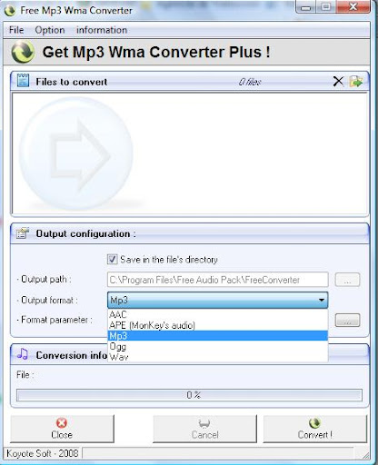 Descargar Free MP3 WMA Converter gratis