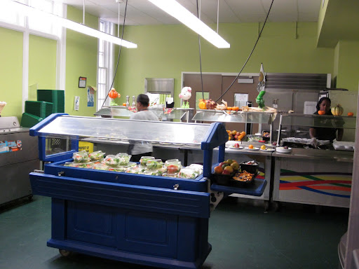 Students are served wholesome breakfasts, lunches, and snacks made with fresh foods.  They love their salad bar.