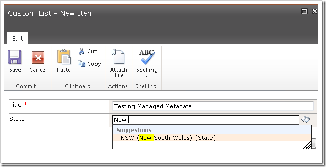 Using the Managed Metadata Service in SharePoint 2010 Sites-Part 3
