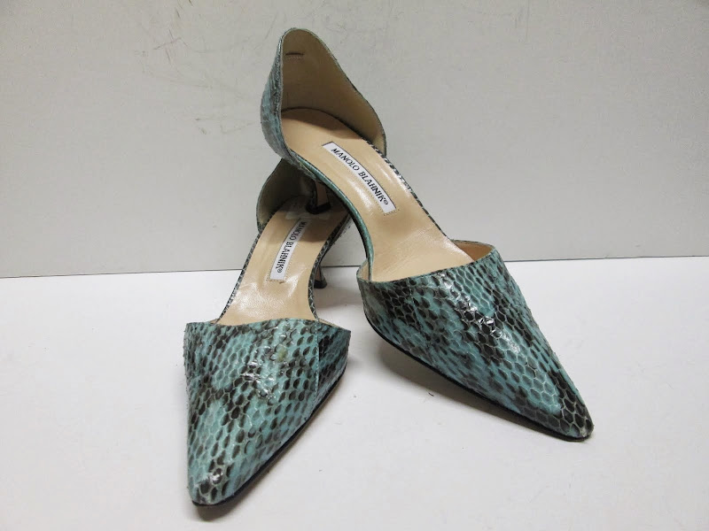 Manolo Blahnik Green Heels