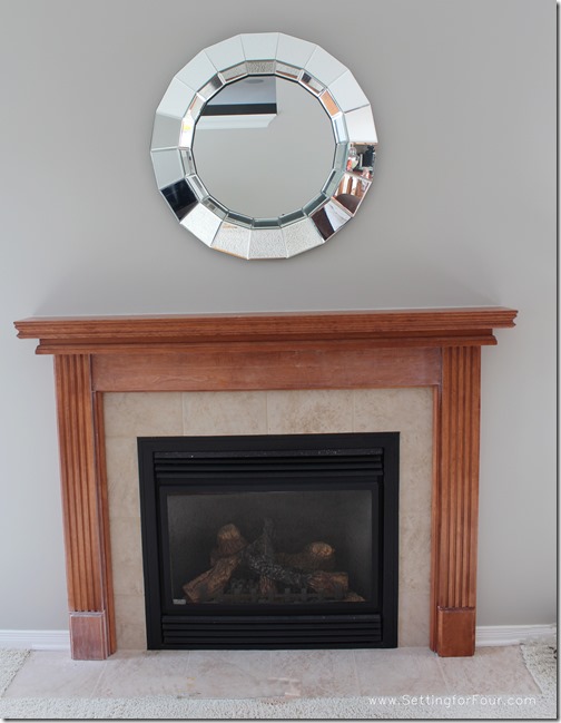 My Fireplace Mantel Reveal // A Before and After Makeover with Paint