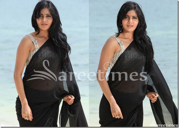 Samantha_Black_Saree
