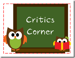 Critic Corner Poster 