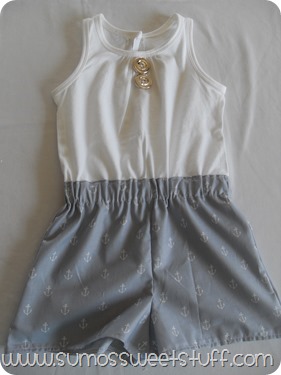 Sumo's Sweet Stuff - Nautical Romper #sewing