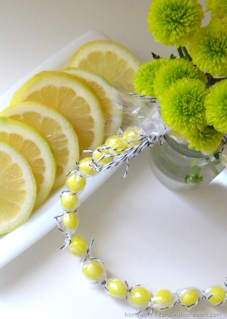 Lemon Drop Necklace for kids via homework | carolynshomework.com