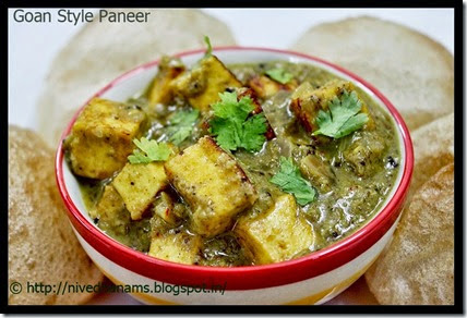 Goa - Goan Style Paneer