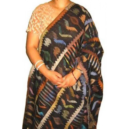 Hand Woven Dhaka Cotton Shawl