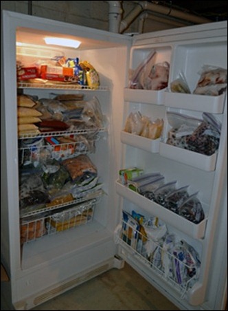 upright freezer inside before upright freezer inside before
