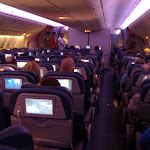 Night-time on the plane
