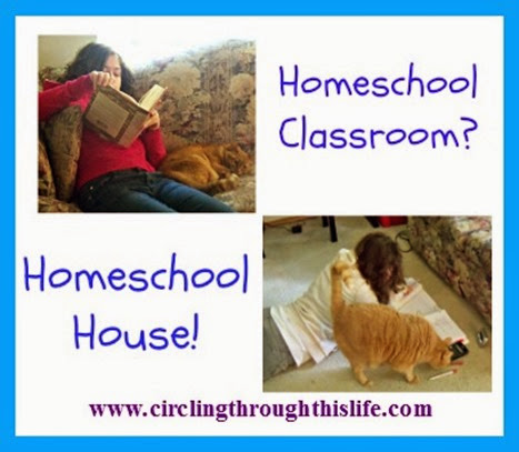 Making Do Without A Homeschool Room ~ Circling Through This Life