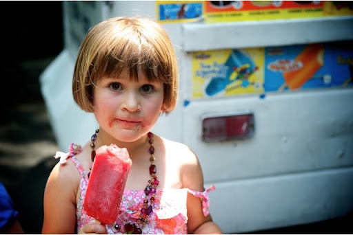 I hired an ice cream truck for an hour; it was all you could eat. I hired an ice cream truck for an hour; it was all you could eat.