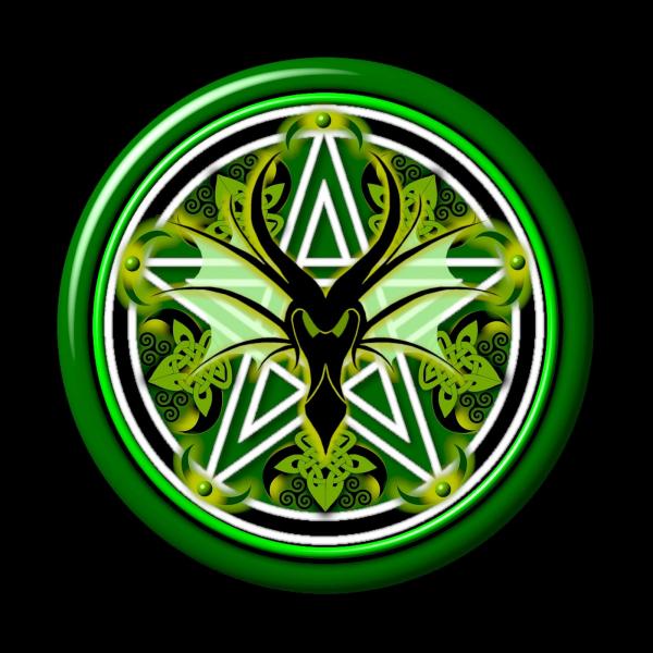 Green Dragon, Celtic And Druids